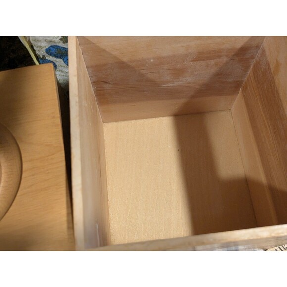 Rooster Weathervane Hand Painted Wood Canister Set Redbird Line Japan S + P - Picture 12 of 16